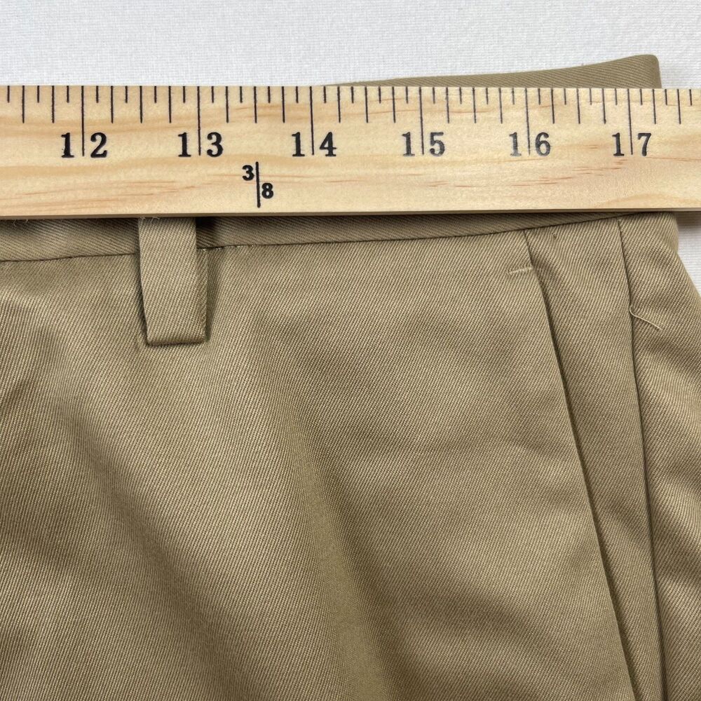 Dockers D3 Pants Men's 34 x 32 Khaki Cotton Flat Front Classic Fit Slash Pockets - Picture 8 of 14